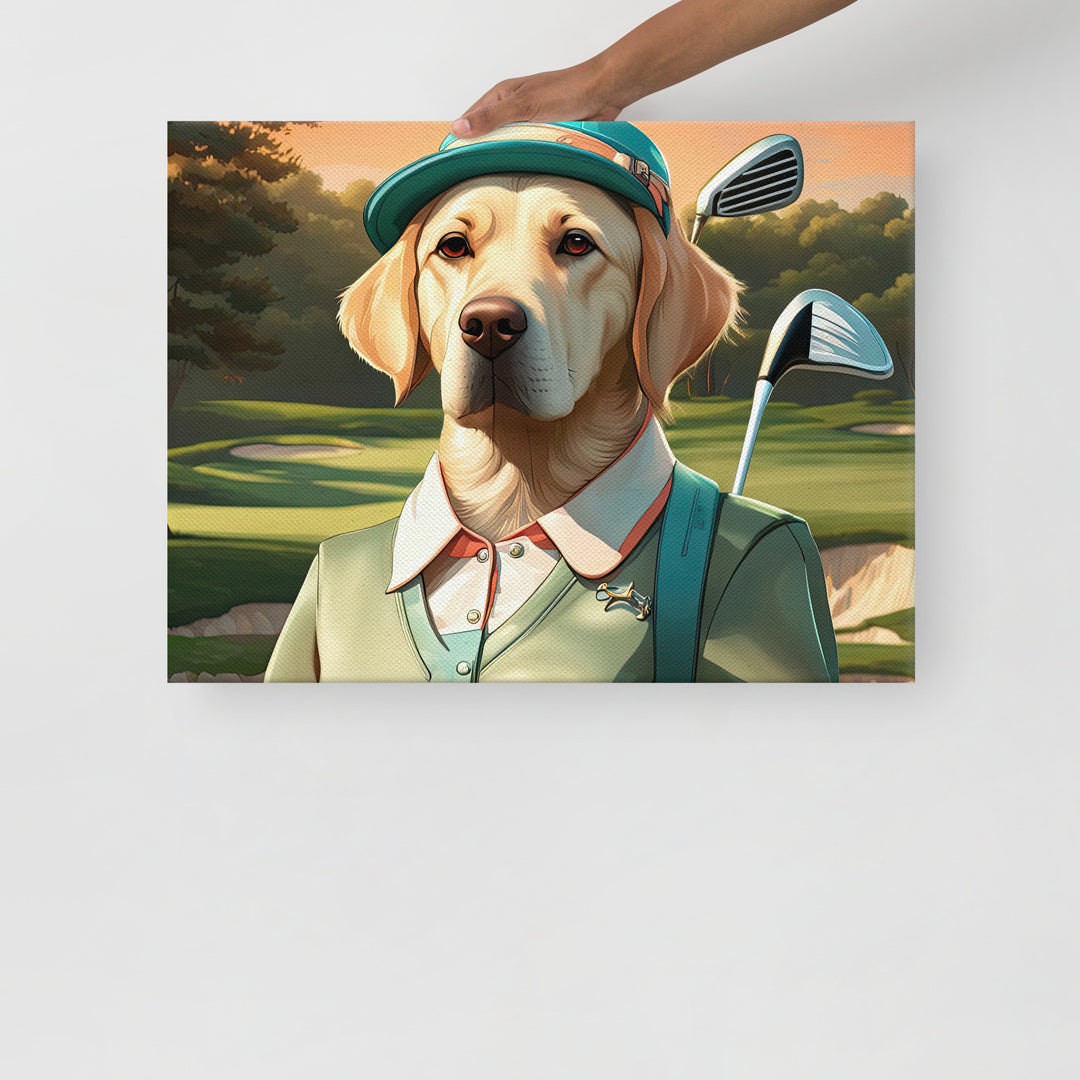 Thin canvas-Labrador Retriever Golfer V14