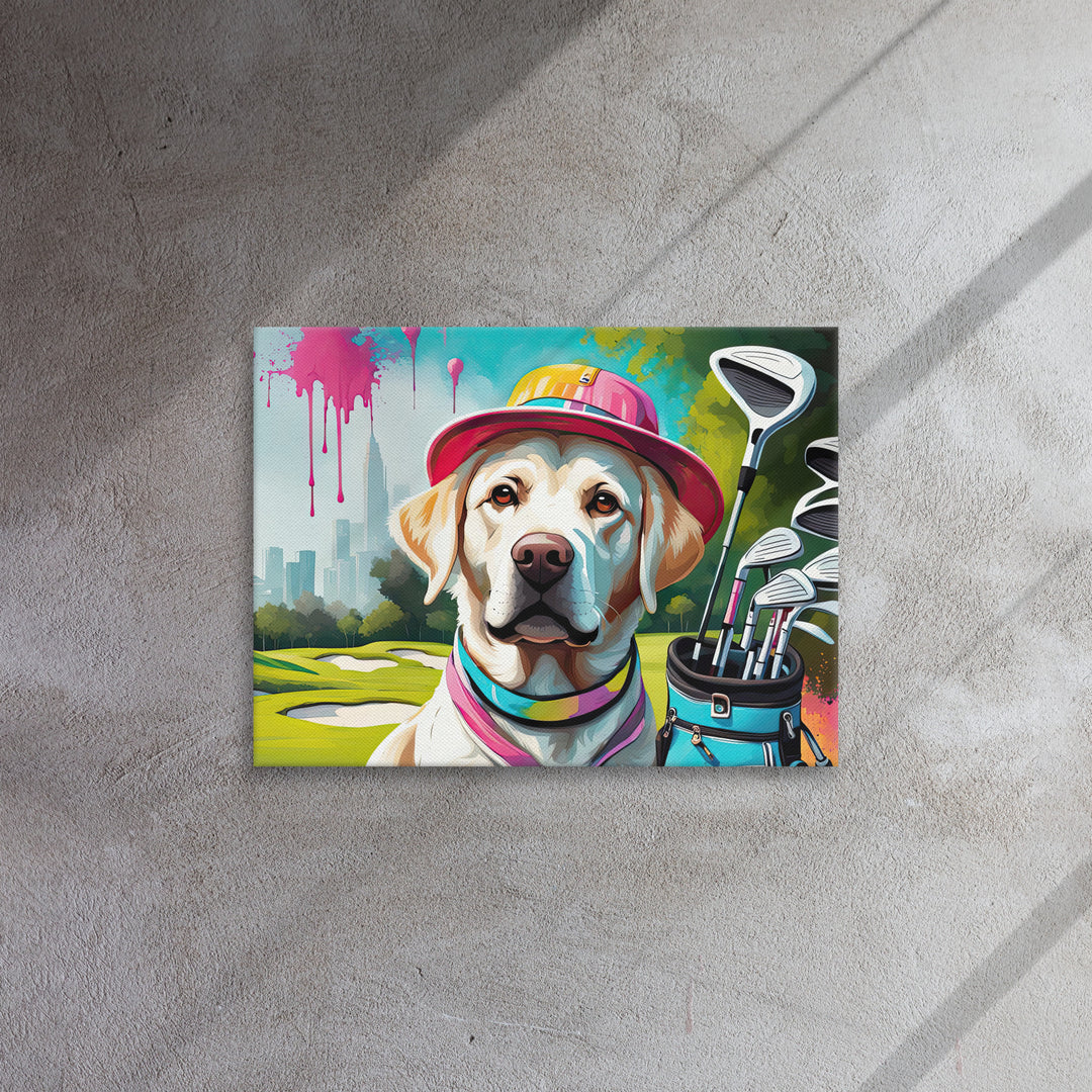 Thin canvas-Labrador Retriever Golfer V15