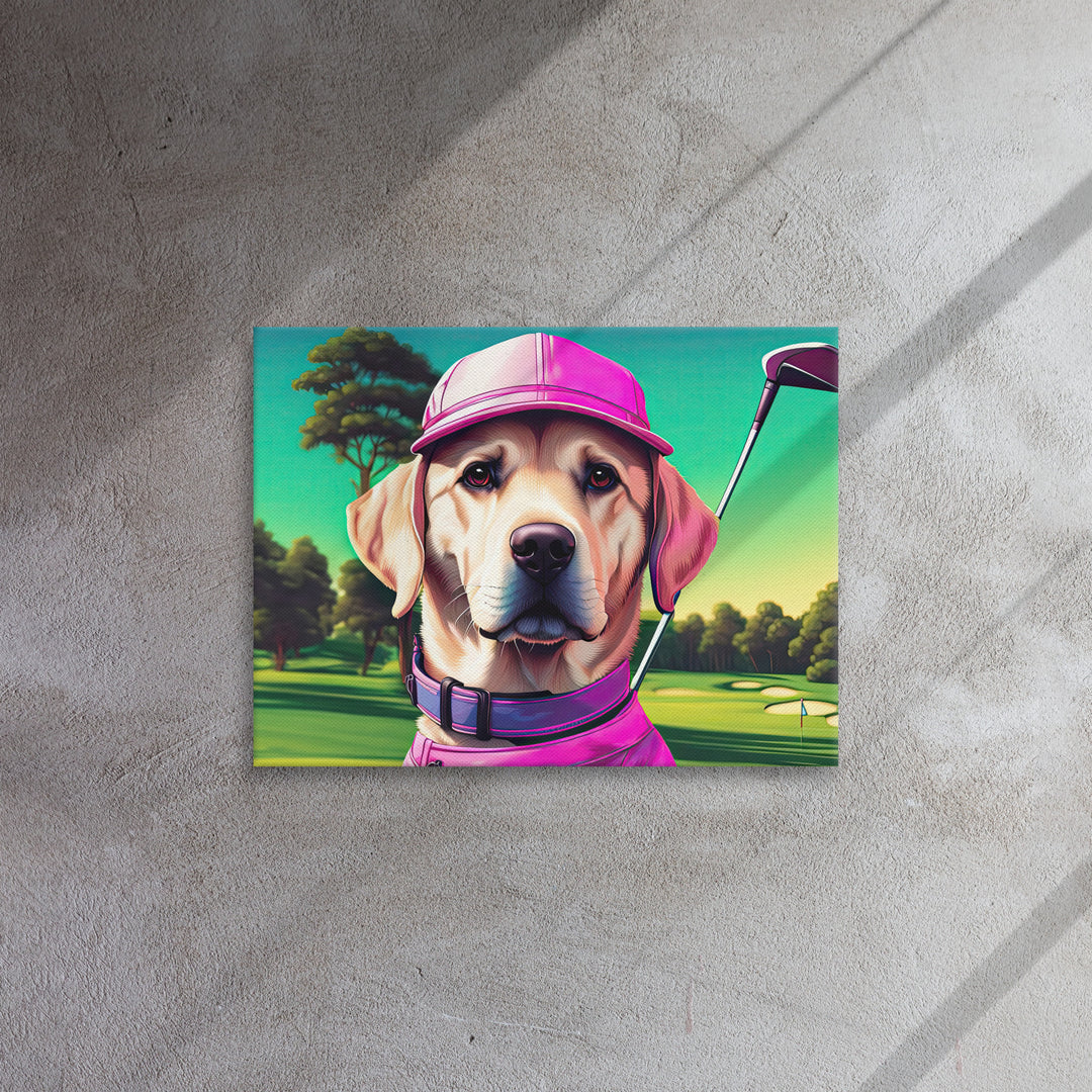 Thin canvas-Labrador Retriever Golfer V16