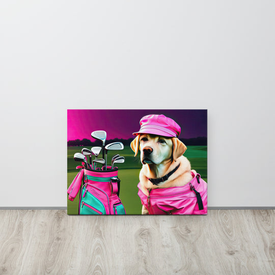 Thin canvas-Labrador Retriever Golfer V17