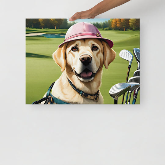 Thin canvas-Labrador Retriever Golfer V19