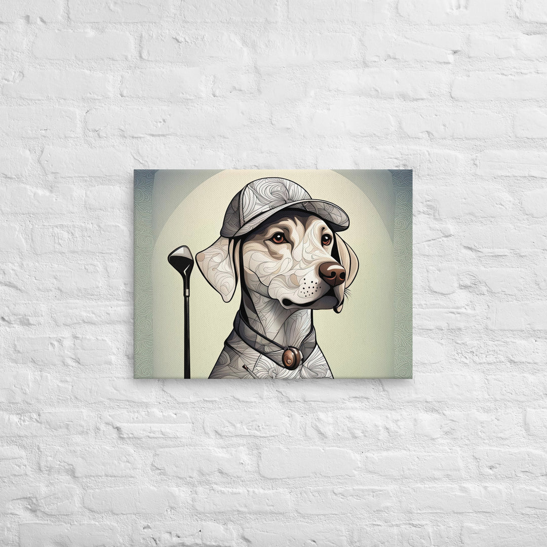 Thin canvas-Labrador Retriever Golfer V22