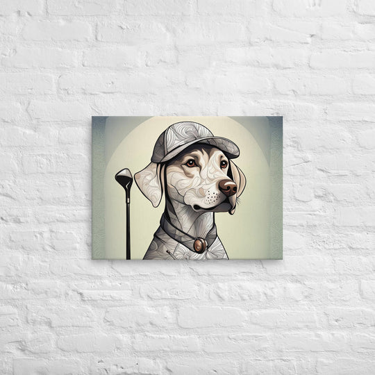 Thin canvas-Labrador Retriever Golfer V22