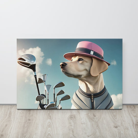 Thin canvas-Labrador Retriever Golfer V4