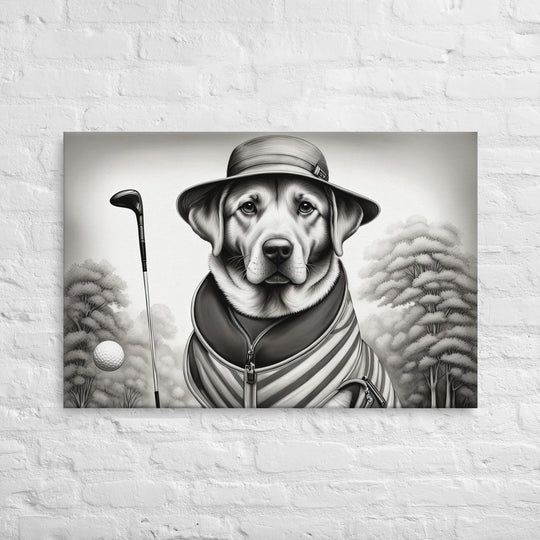 Thin canvas-Labrador Retriever Golfer V7