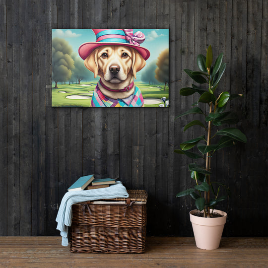 Thin canvas-Labrador Retriever Golfer V9