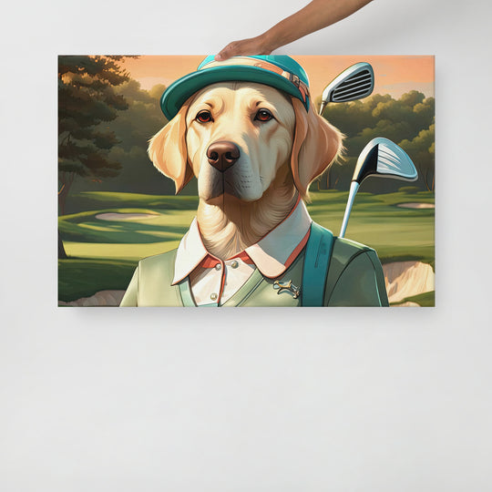 Thin canvas-Labrador Retriever Golfer V14