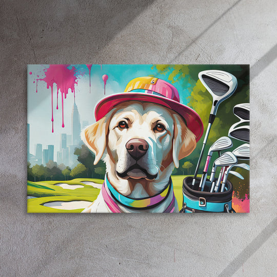 Thin canvas-Labrador Retriever Golfer V15