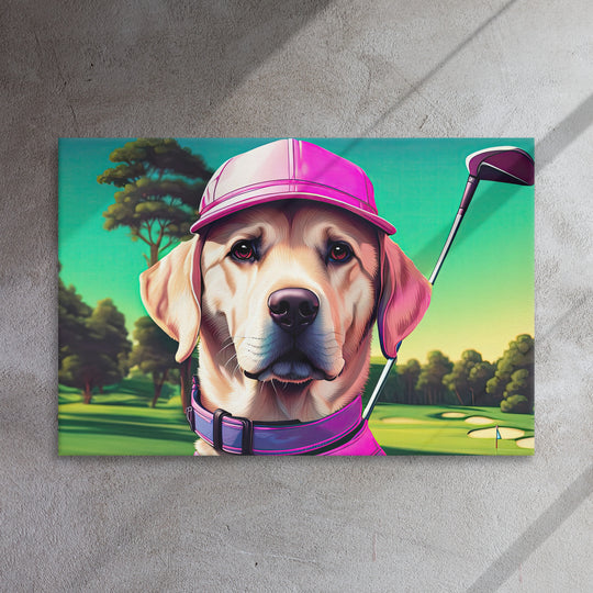 Thin canvas-Labrador Retriever Golfer V16