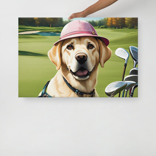 Thin canvas-Labrador Retriever Golfer V19