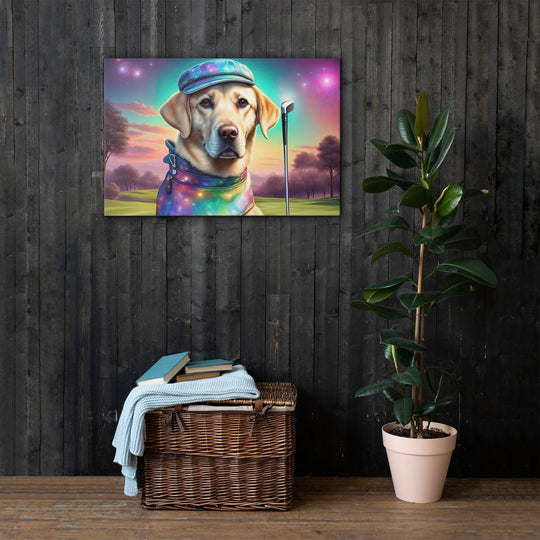 Thin canvas-Labrador Retriever Golfer V21