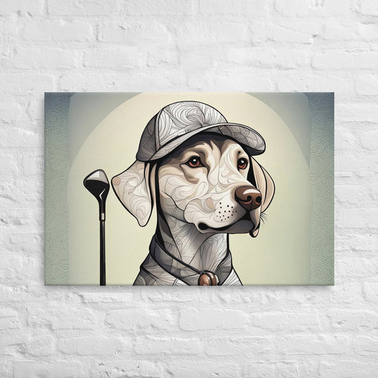 Thin canvas-Labrador Retriever Golfer V22