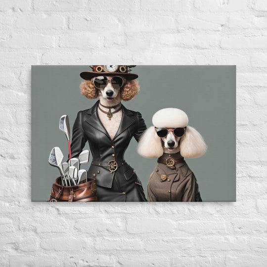 Poodle Golfer- Thin canvas v2