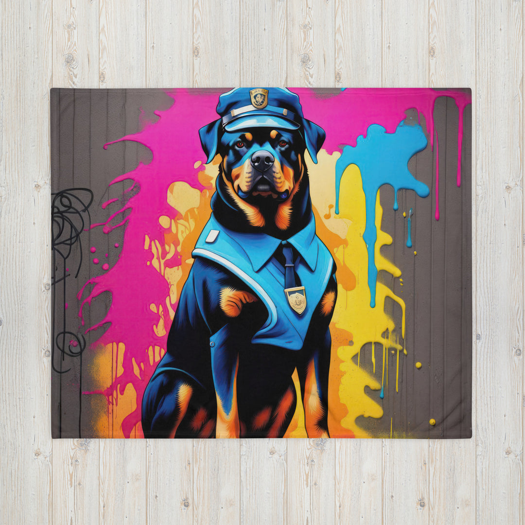 Rottweiler- Throw Blanket