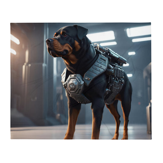 Rottweiler- Throw Blanket v4