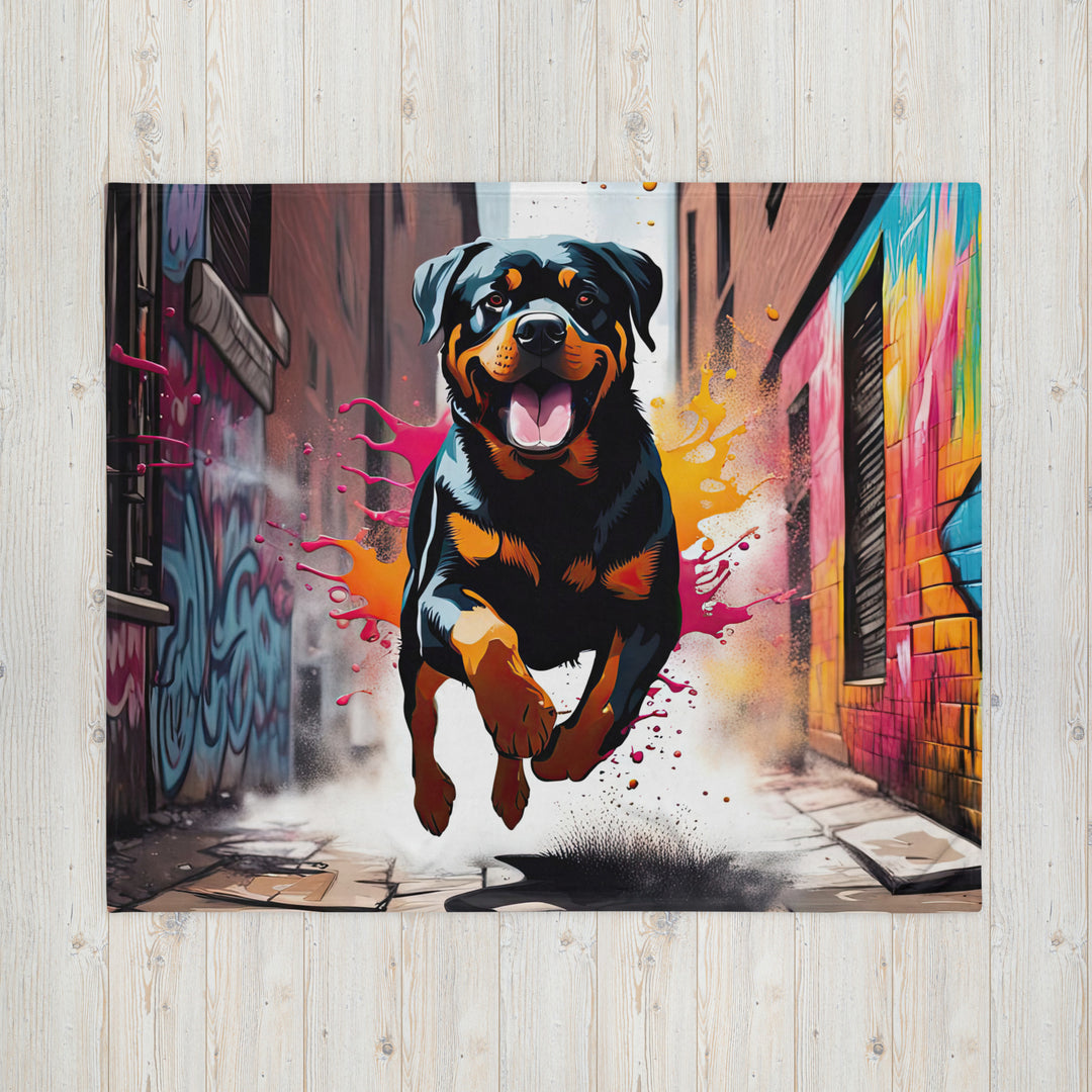 Rottweiler- Throw Blanket v5