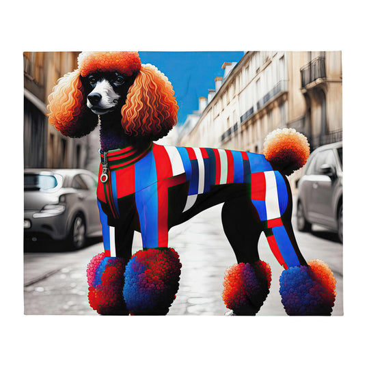 Poodle- Throw Blanket v2