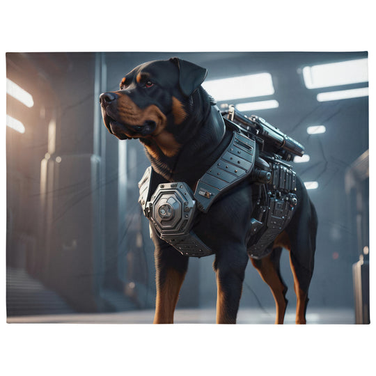 Rottweiler- Throw Blanket v4