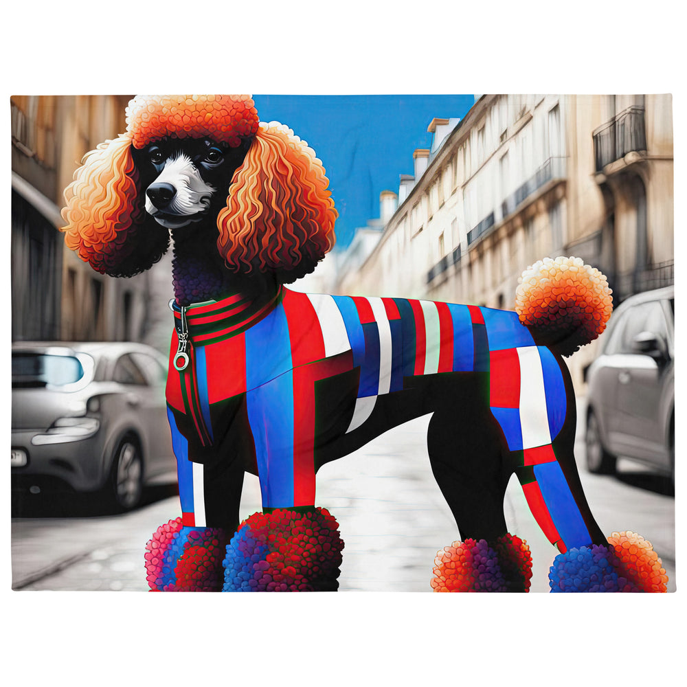 Poodle- Throw Blanket v2