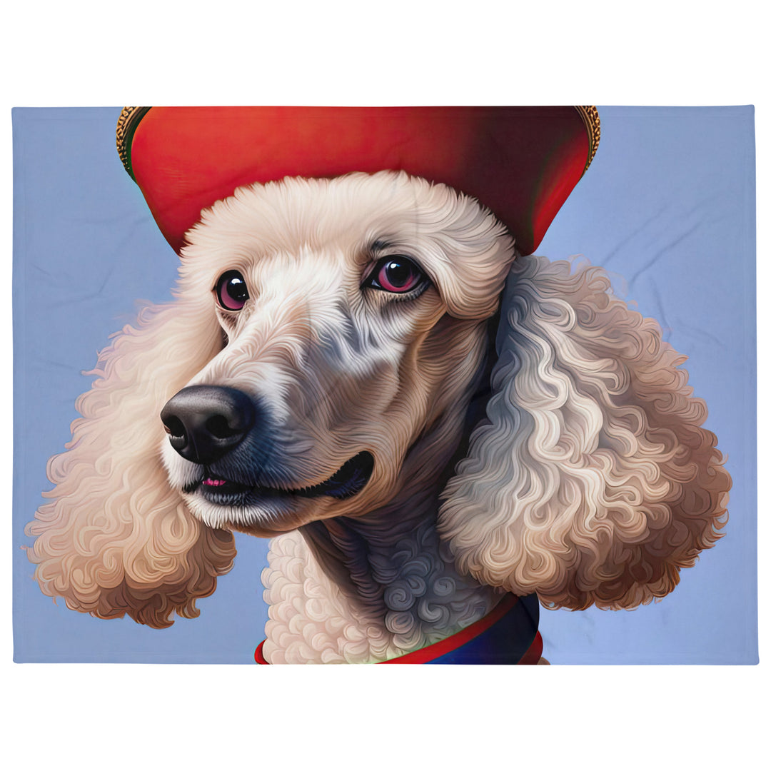 Poodle- Throw Blanket v4