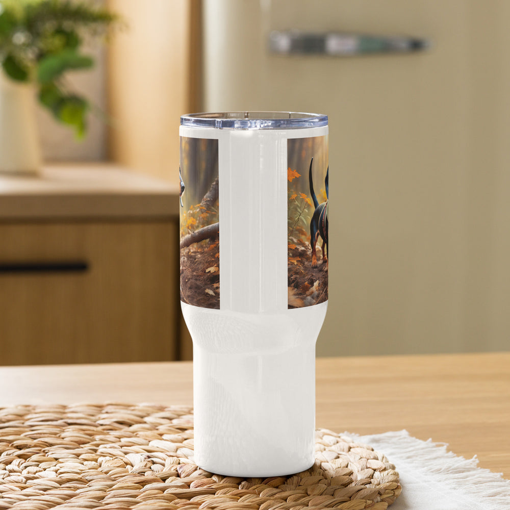 Dachshund- Travel mug with a handle v3