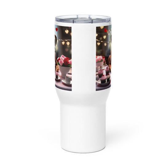 Boxer Romantic- Travel mug with a handle