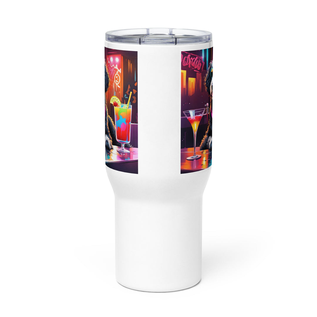 Bernedoodle General- Travel mug with a handle v17