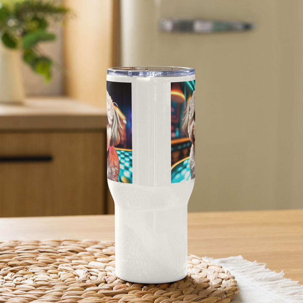 Maltipoo General- Travel mug with a handle v4