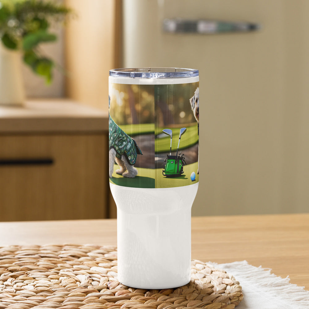 Schnoodle Golfer- Travel mug with a handle v5