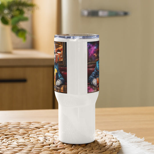 Pomsky General- Travel mug with a handle v13