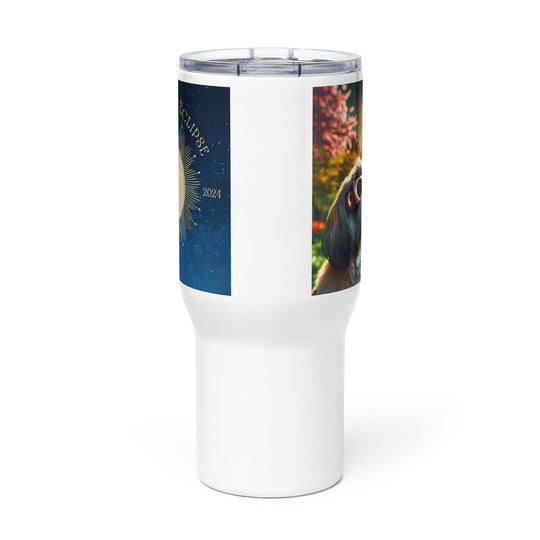 Shih Tzu Eclipse- Travel mug with a handle v2