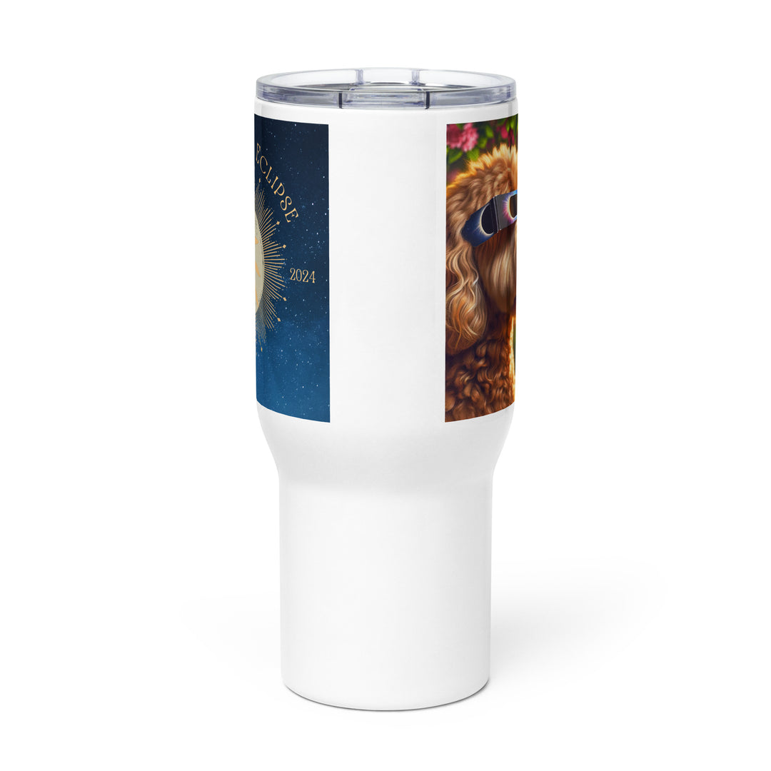 Goldendoodle Eclipse- Travel mug with a handle