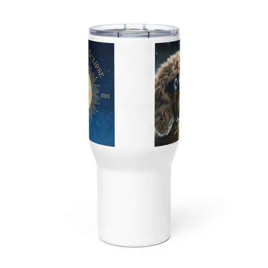 Labradoodle Eclipse- Travel mug with a handle v2