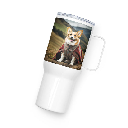 Pembroke Welsh Corgi-Travel mug with a handle v4
