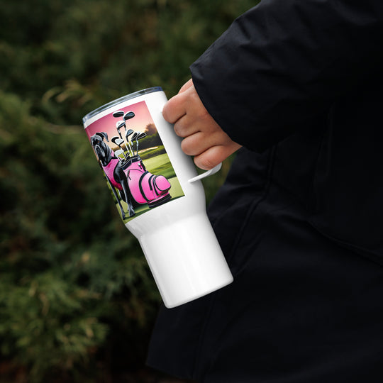 Cane Corso Golfer- Travel mug with a handle