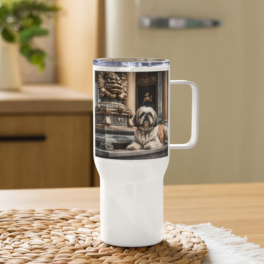 Shih Tzu- Travel mug with a handle v4