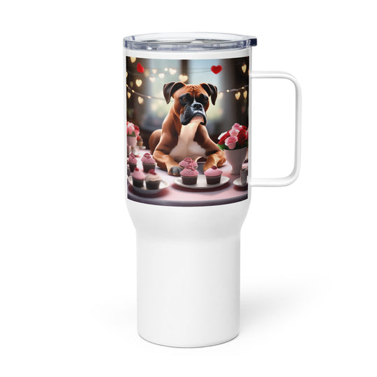 Boxer Romantic- Travel mug with a handle