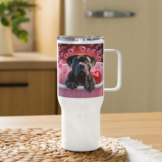 Cane Corso Romantic- Travel mug with a handle