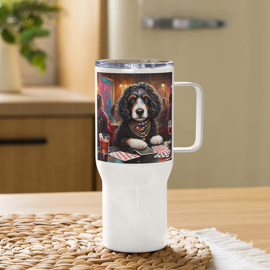 Bernedoodle General- Travel mug with a handle v2