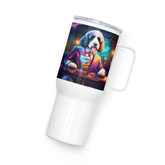 Bernedoodle General- Travel mug with a handle v3