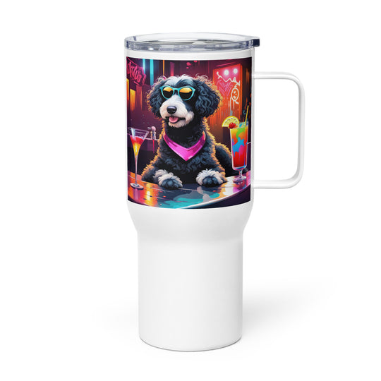 Bernedoodle General- Travel mug with a handle v17