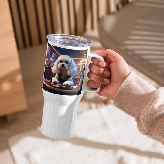 Cavachon- Travel mug with a handle v8