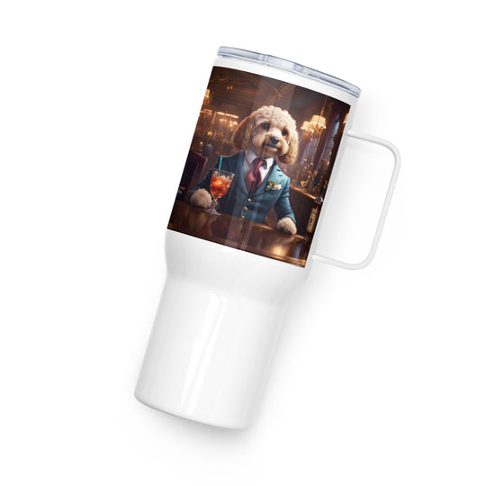 Cavapoo General- Travel mug with a handle v4