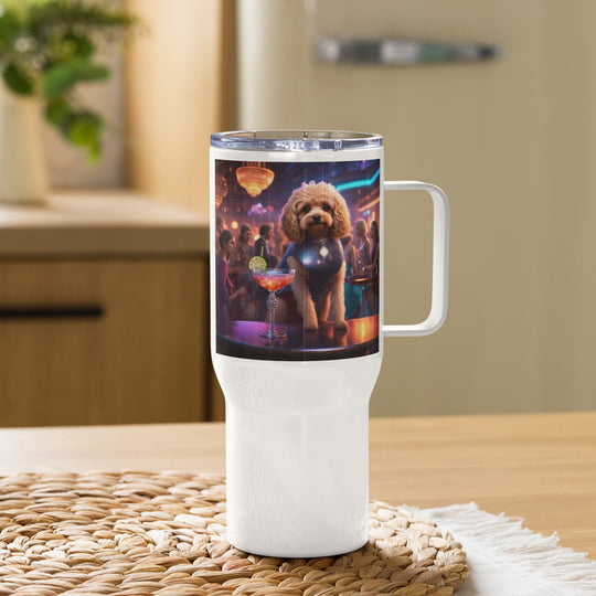 Cavapoo General- Travel mug with a handle v11