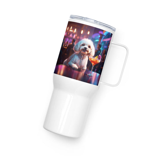 Cavapoo General- Travel mug with a handle v12