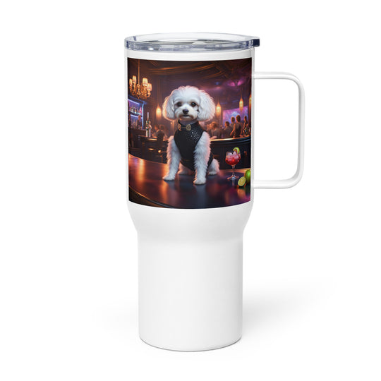 Cavapoo General- Travel mug with a handle v17