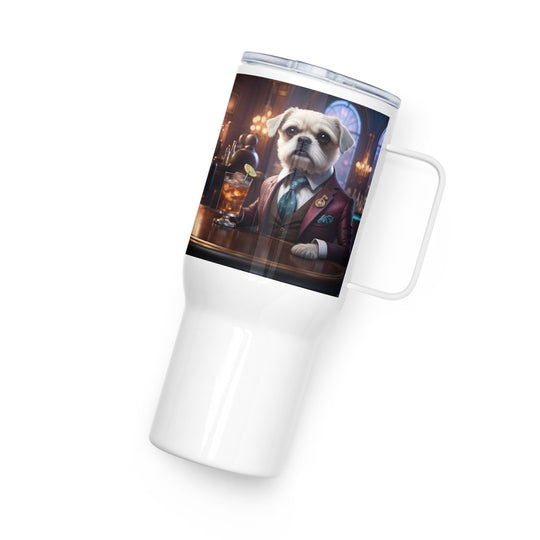 Cavapoo General- Travel mug with a handle v30