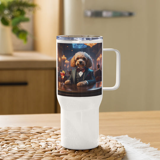 Cavapoo General- Travel mug with a handle v31