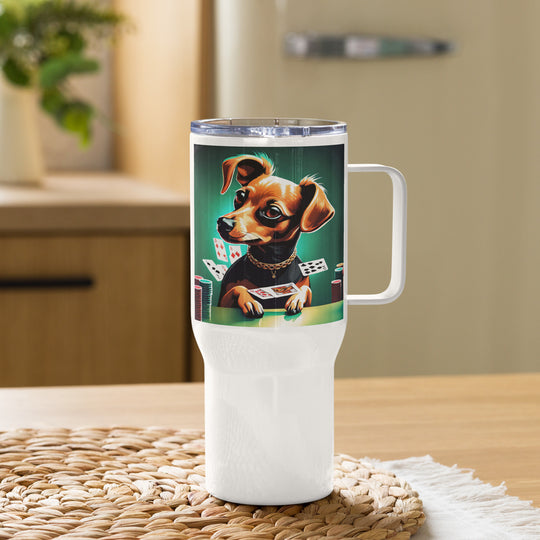 Chiweenie General- Travel mug with a handle v2