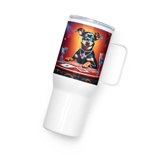 Chiweenie General- Travel mug with a handle v4